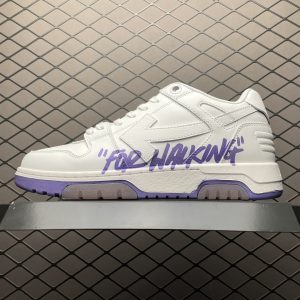 Off-White White Purple Casual Sneakers
