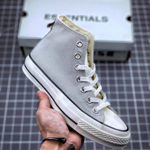 Essentials Canvas High Top Sneakers Grey Casual Shoes