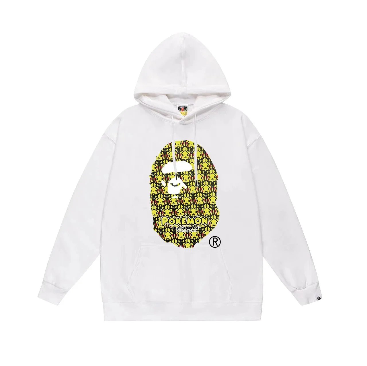 A Bathing Ape Pokemon White Pullover Hoodie