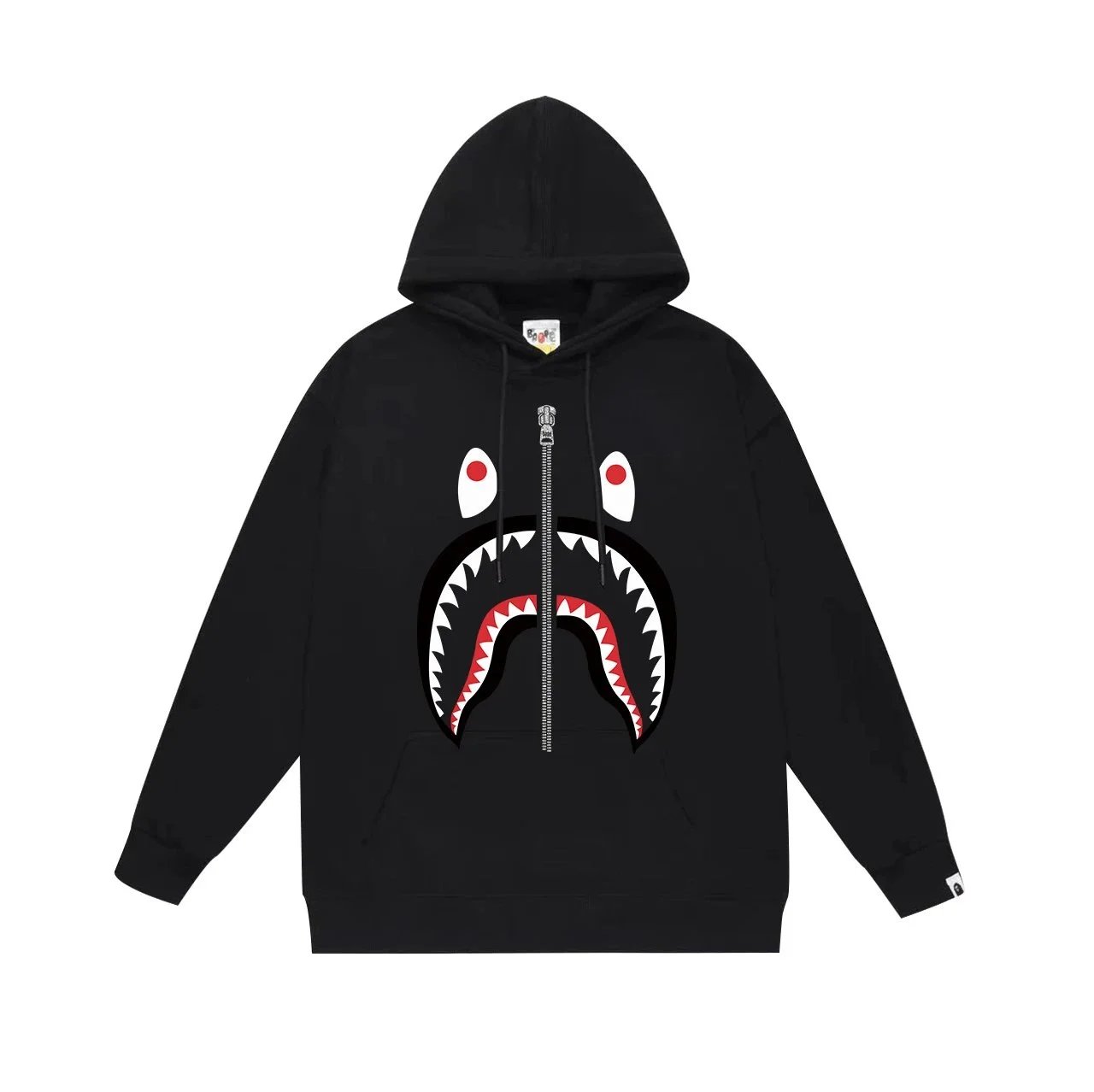 A Bathing Ape Shark Full Zip Black Hoodie