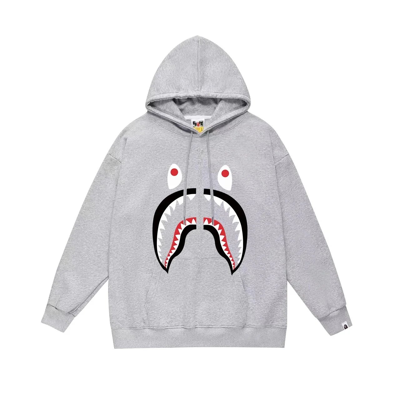 A Bathing Ape BAPE Shark Full Zip Grey Hoodie