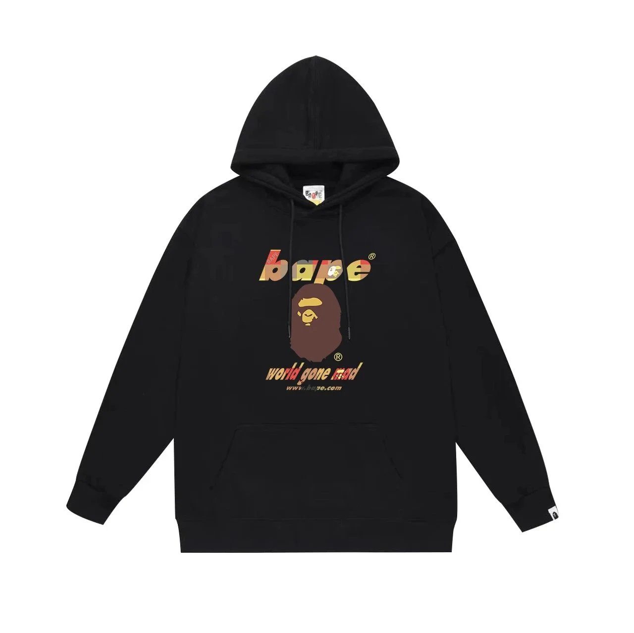 A Bathing Ape Black Logo Pullover Hoodie