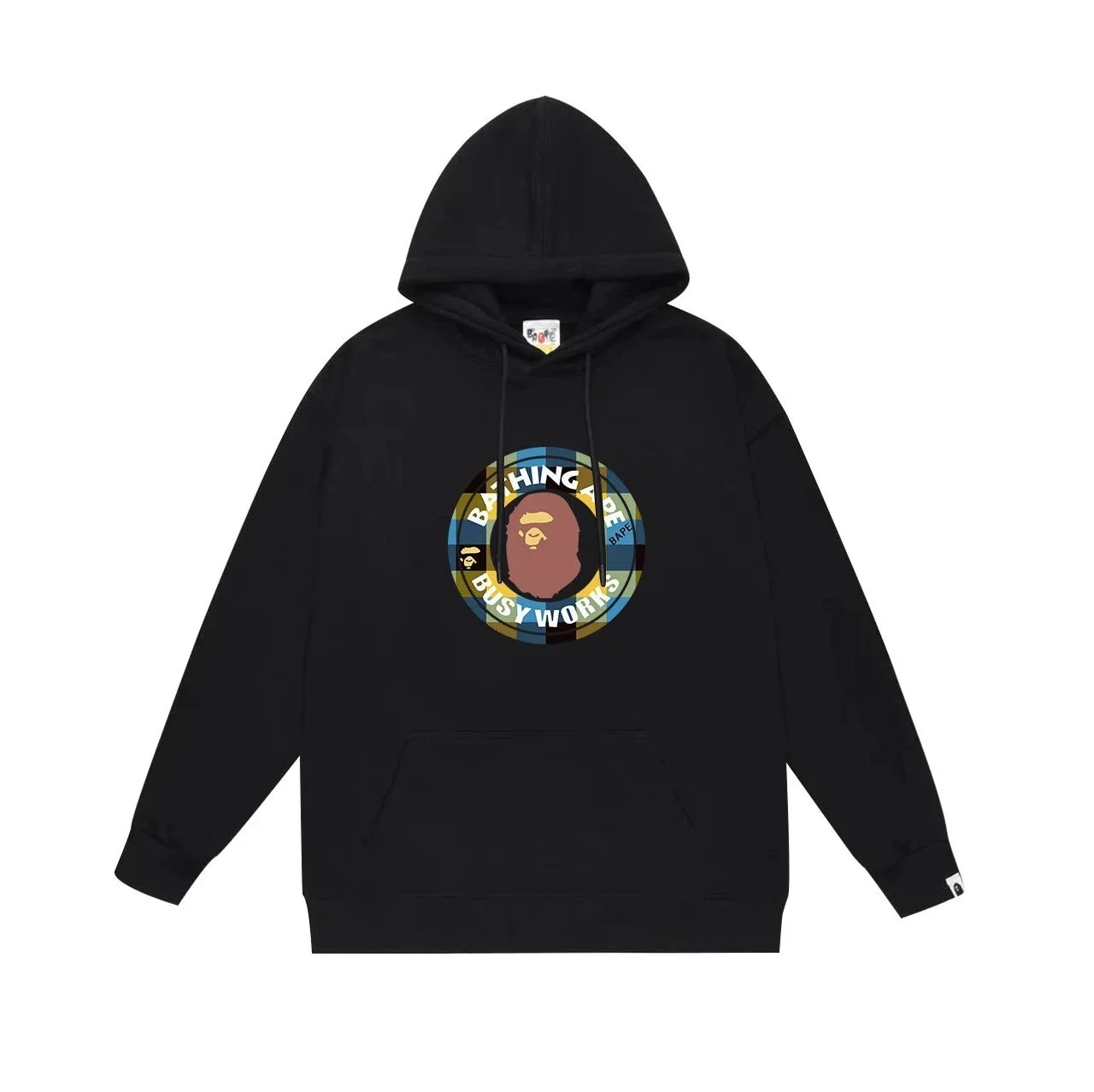 A Bathing Ape Bape Black Busy Works Pullover Hoodie