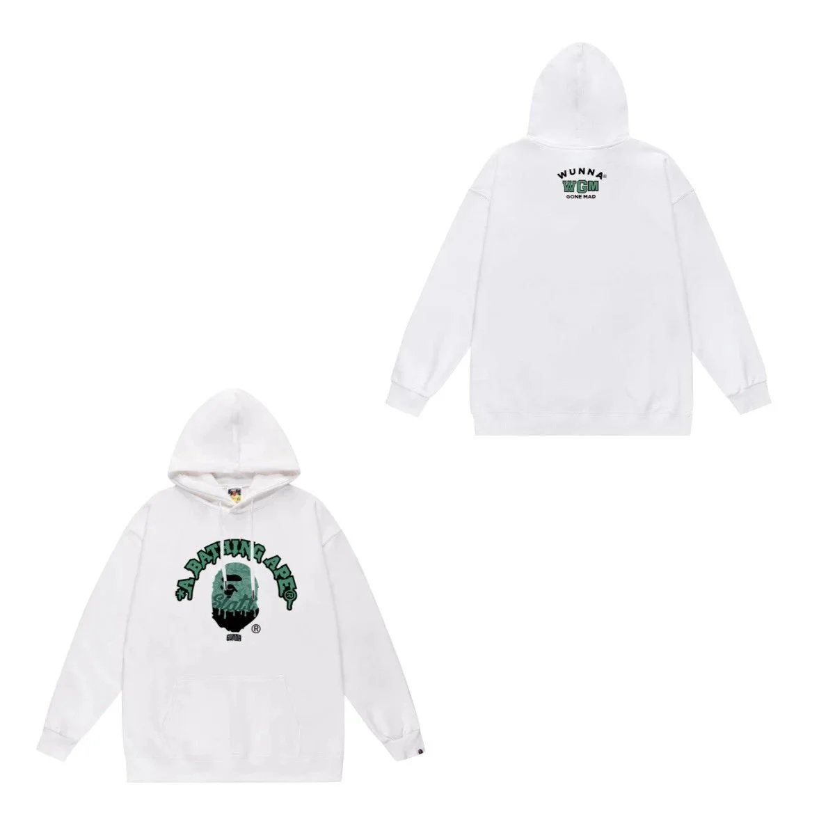 A Bathing Ape Wunna WGM White Pullover Hoodie