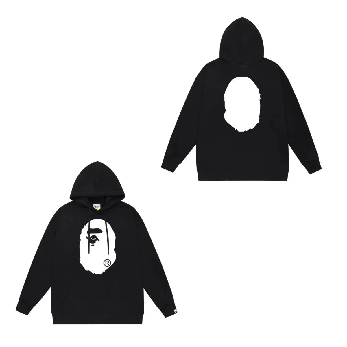 A Bathing Ape Black Ape Head Pullover Hoodie