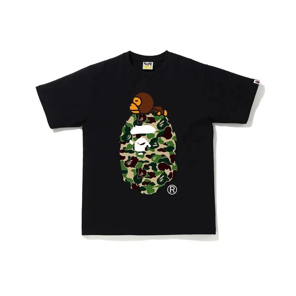 A Bathing Ape Camo Monkey Graphic T-Shirt
