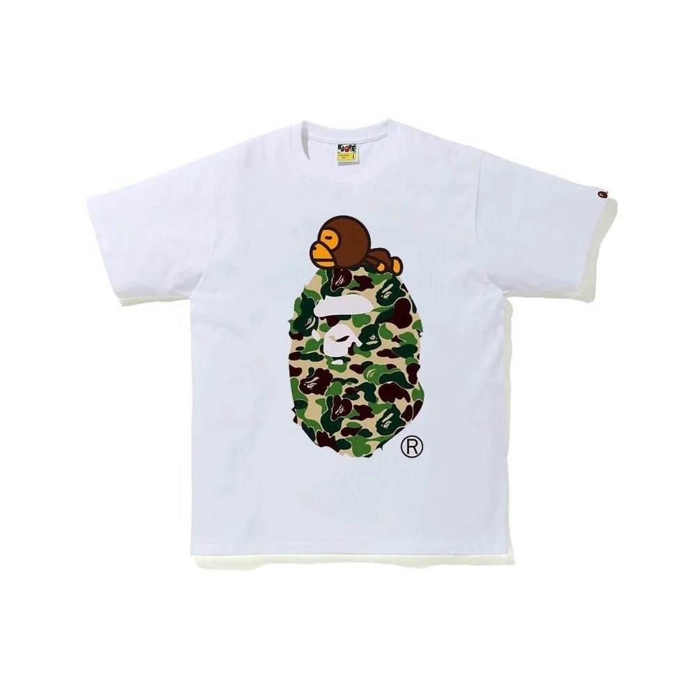 A Bathing Ape Bape Camo Ape Head White T-Shirt