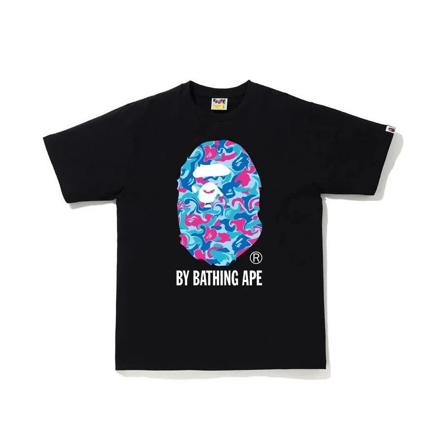 A Bathing Ape BAPE Camo Ape Head Black T-Shirt