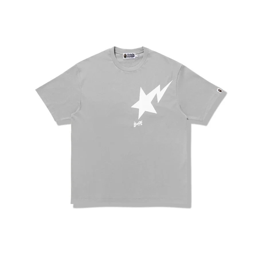 A Bathing Ape BAPE Star Logo Gray T-Shirt