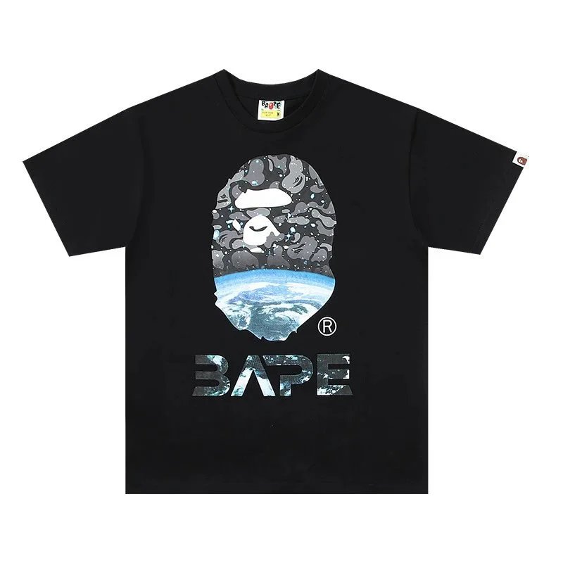A Bathing Ape BAPE Space Ape Head Black T-Shirt