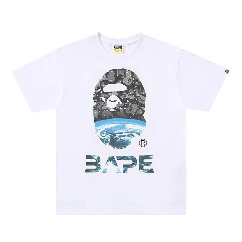 A Bathing Ape BAPE Space Camo Logo White T-Shirt