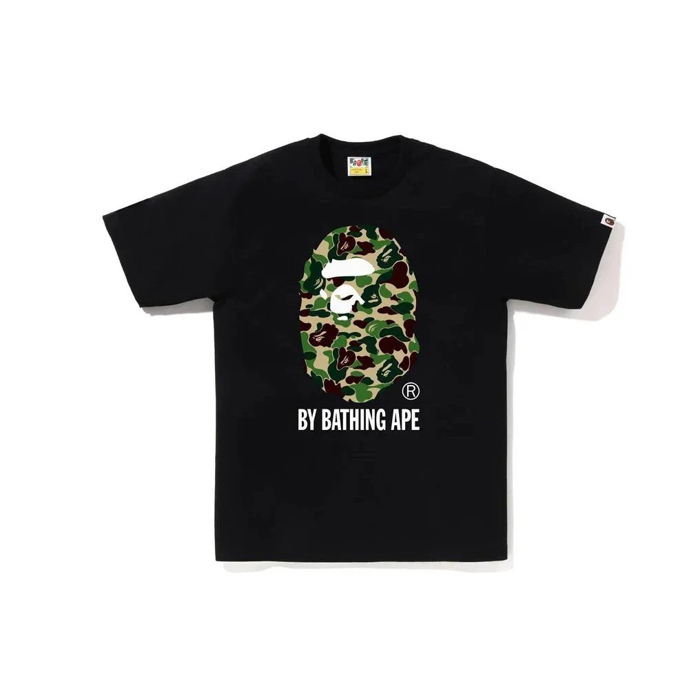 A Bathing Ape Camo Ape Head Black T-Shirt