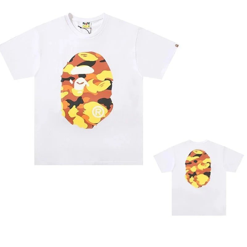 A Bathing Ape Camo Ape Head White T-Shirt