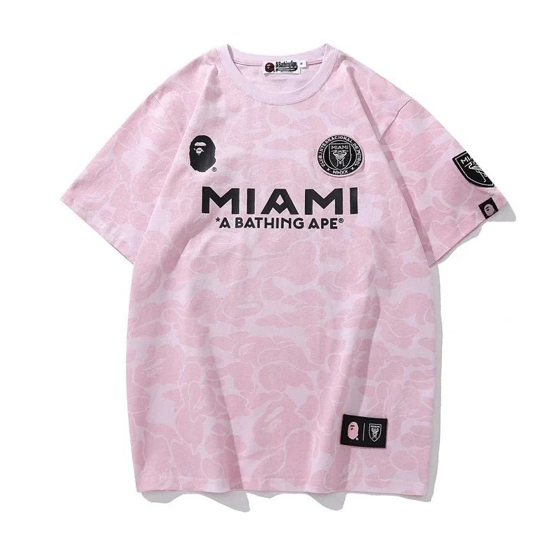 A Bathing Ape Miami Pink Camo Graphic T-Shirt