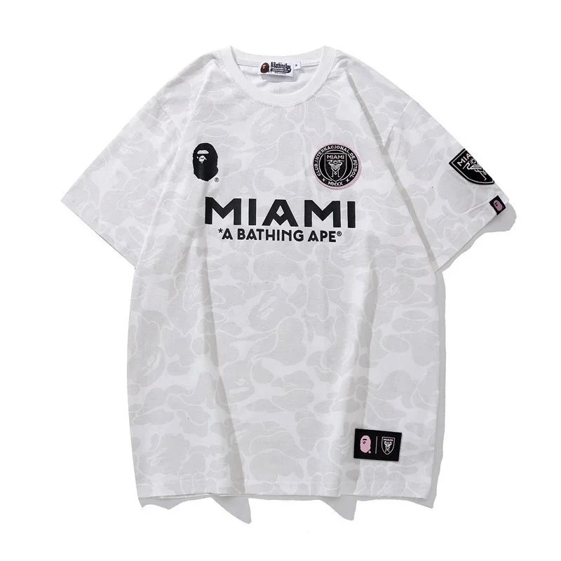 A Bathing Ape Miami White Graphic Tee