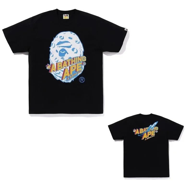 A Bathing Ape Black Graphic Logo T-Shirt
