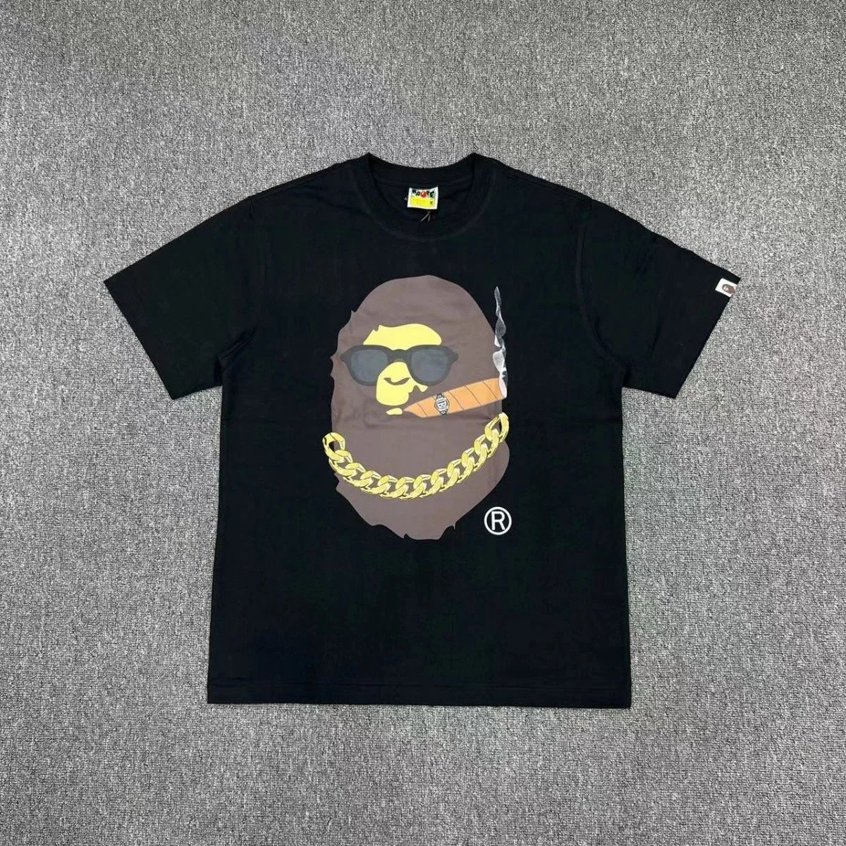 A Bathing Ape Black Ape Head Graphic T-Shirt