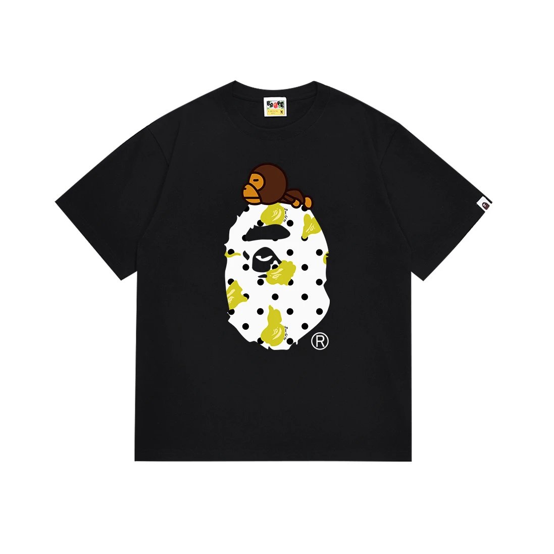 A Bathing Ape Black Baby Milo Graphic T-Shirt