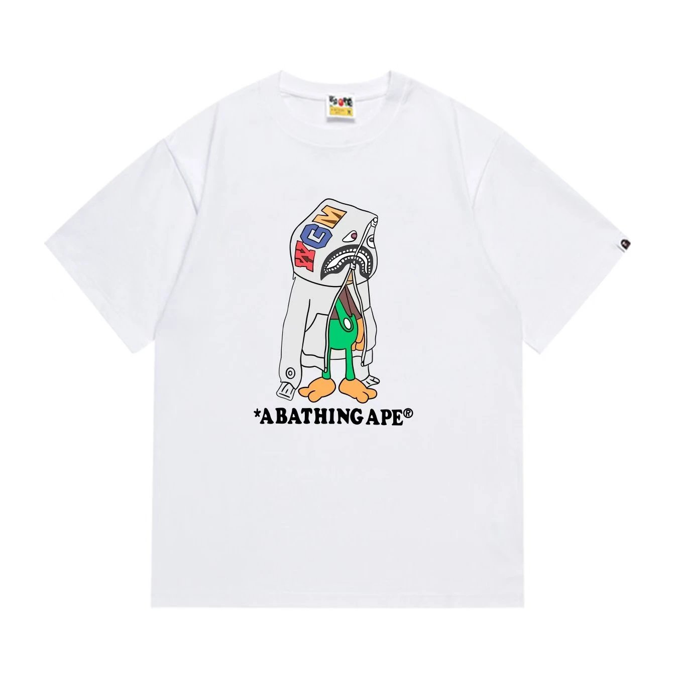 A Bathing Ape Graphic White Cotton T-Shirt