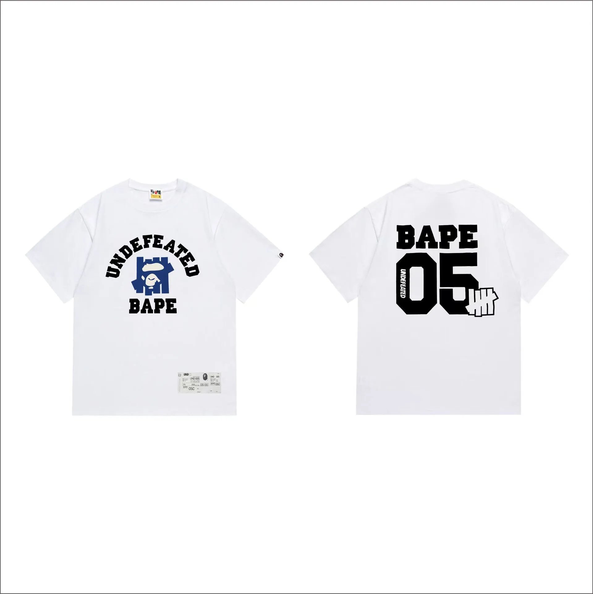 A Bathing Ape BAPE x Undefeated 05 White T-Shirt