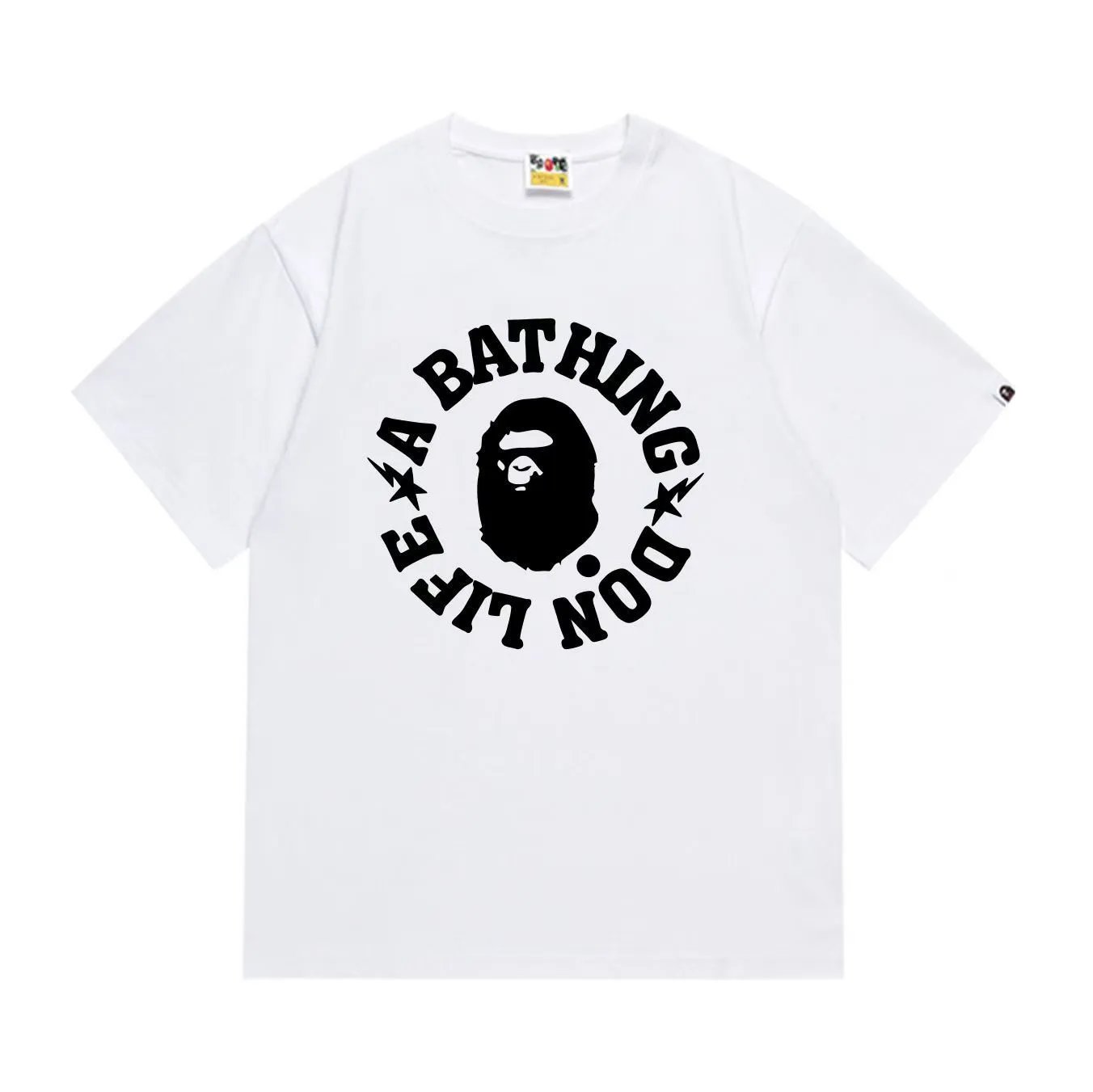 A Bathing Ape Don Life White Graphic T-Shirt