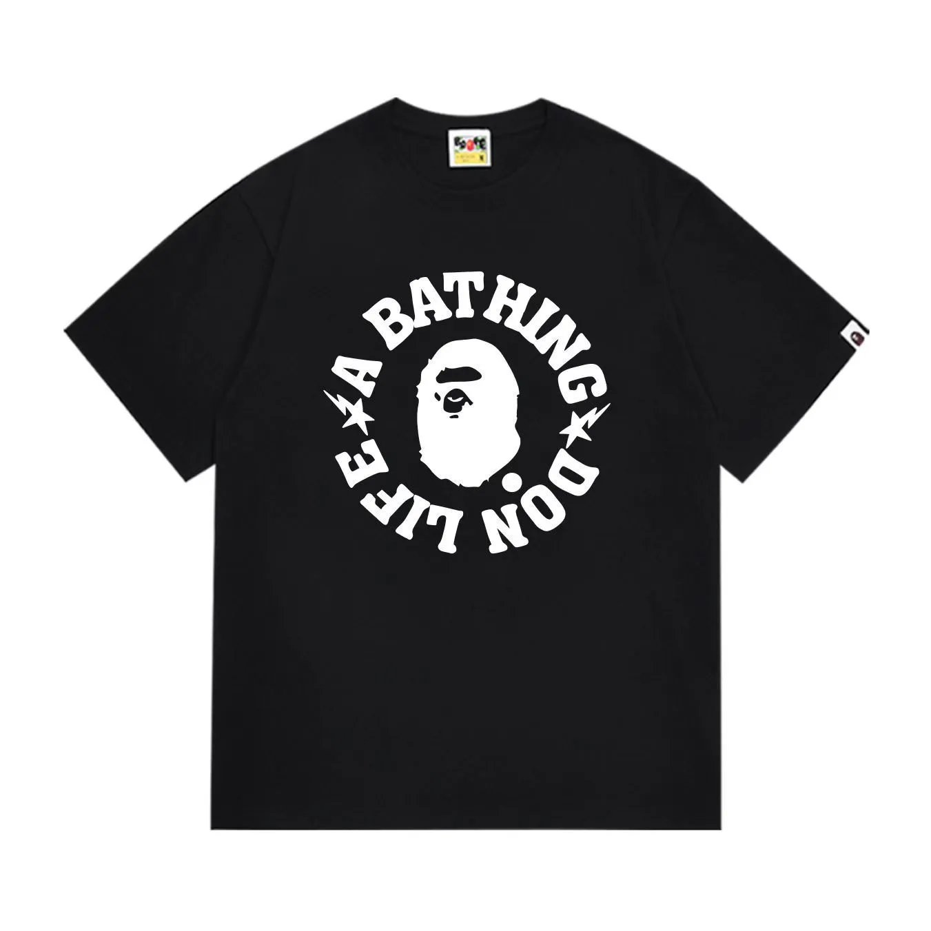 A Bathing Ape Don Life Black Graphic T-Shirt
