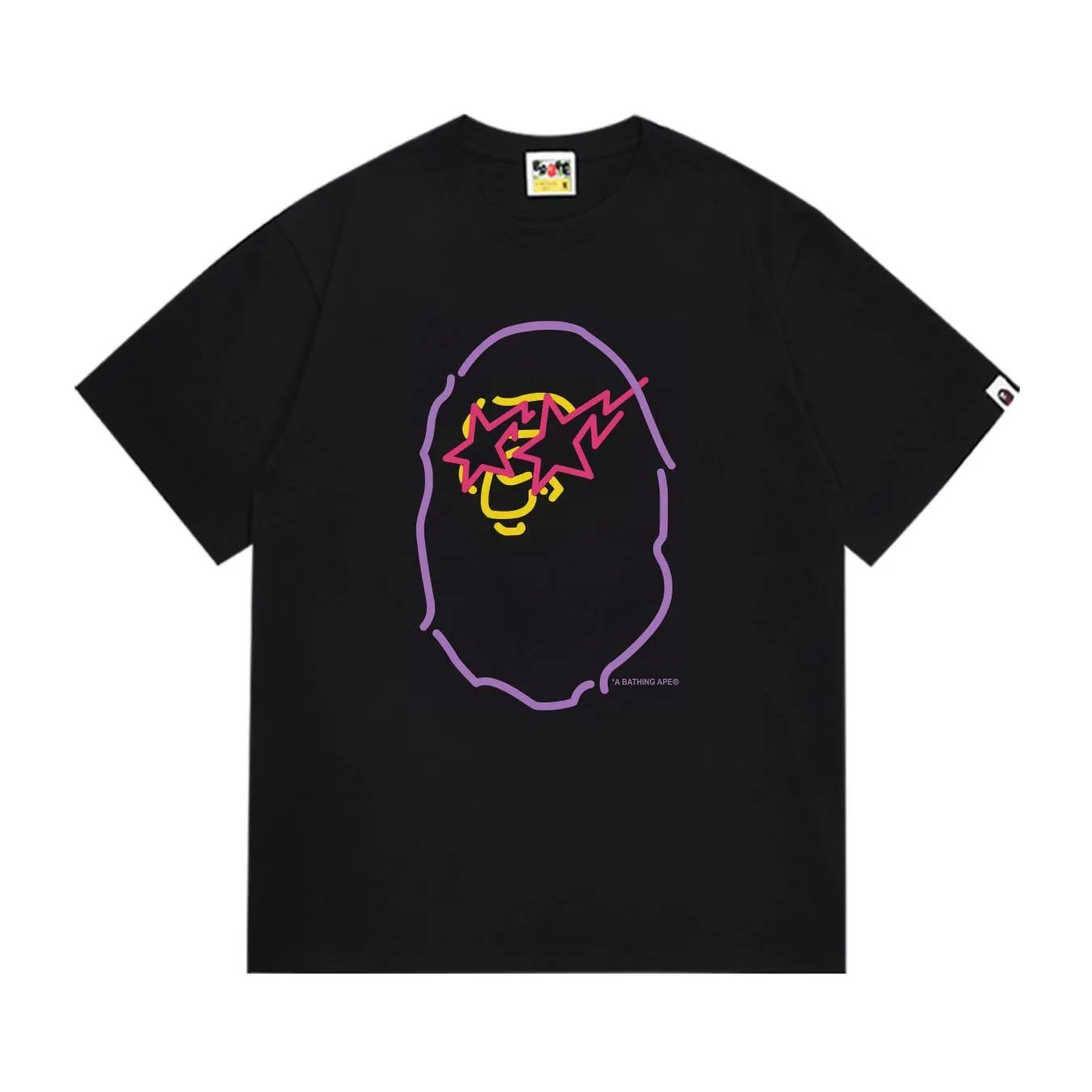 A Bathing Ape Black Star Graphic T-Shirt