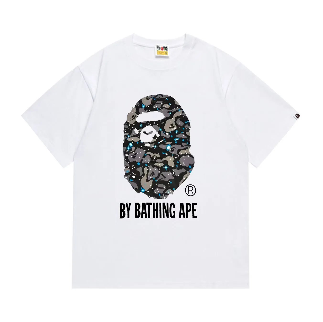 A Bathing Ape Camo Ape Head White T-Shirt