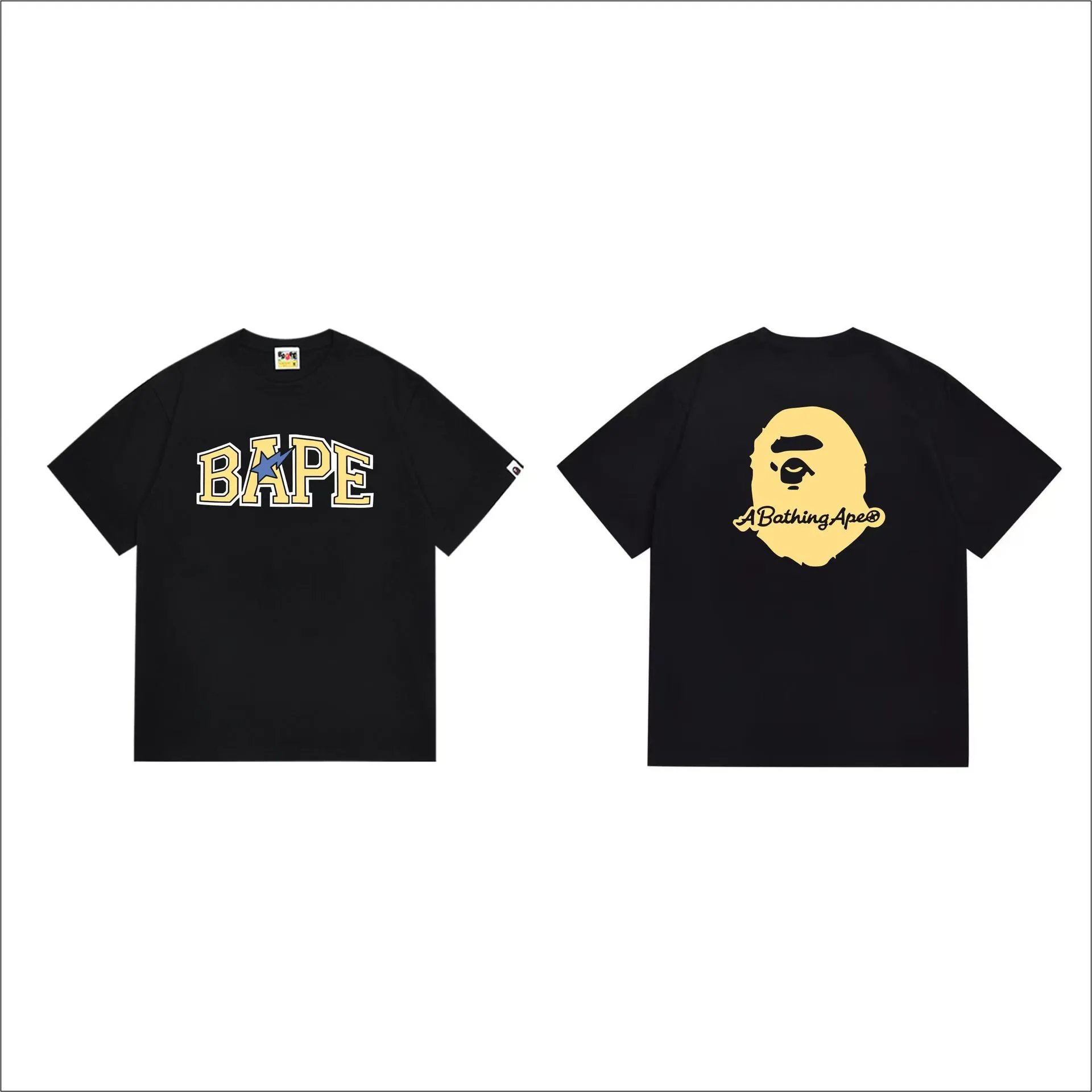 A Bathing Ape BAPE Logo Black T-Shirt