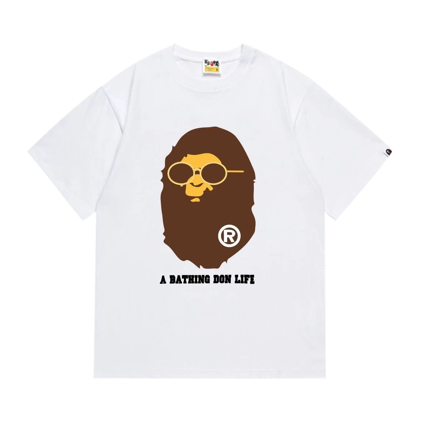 A Bathing Ape Bape Don Life Graphic White T-Shirt