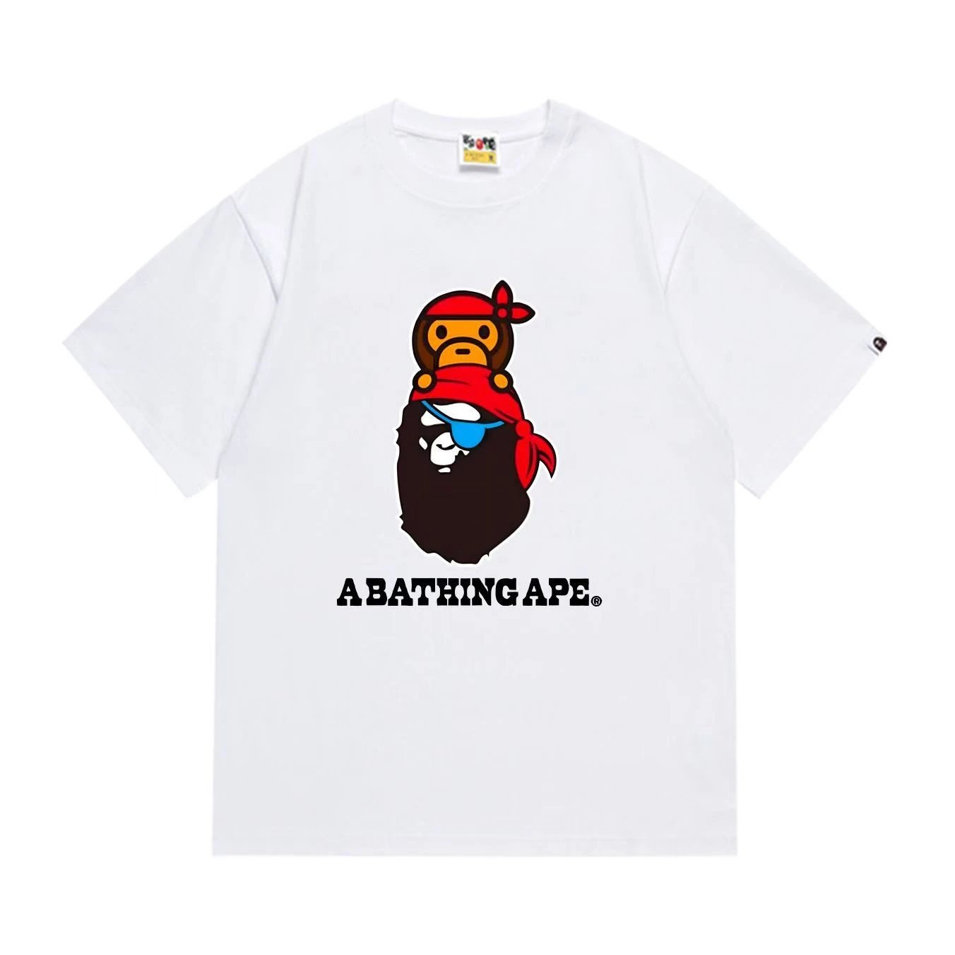 A Bathing Ape Baby Milo Pirate White T-Shirt