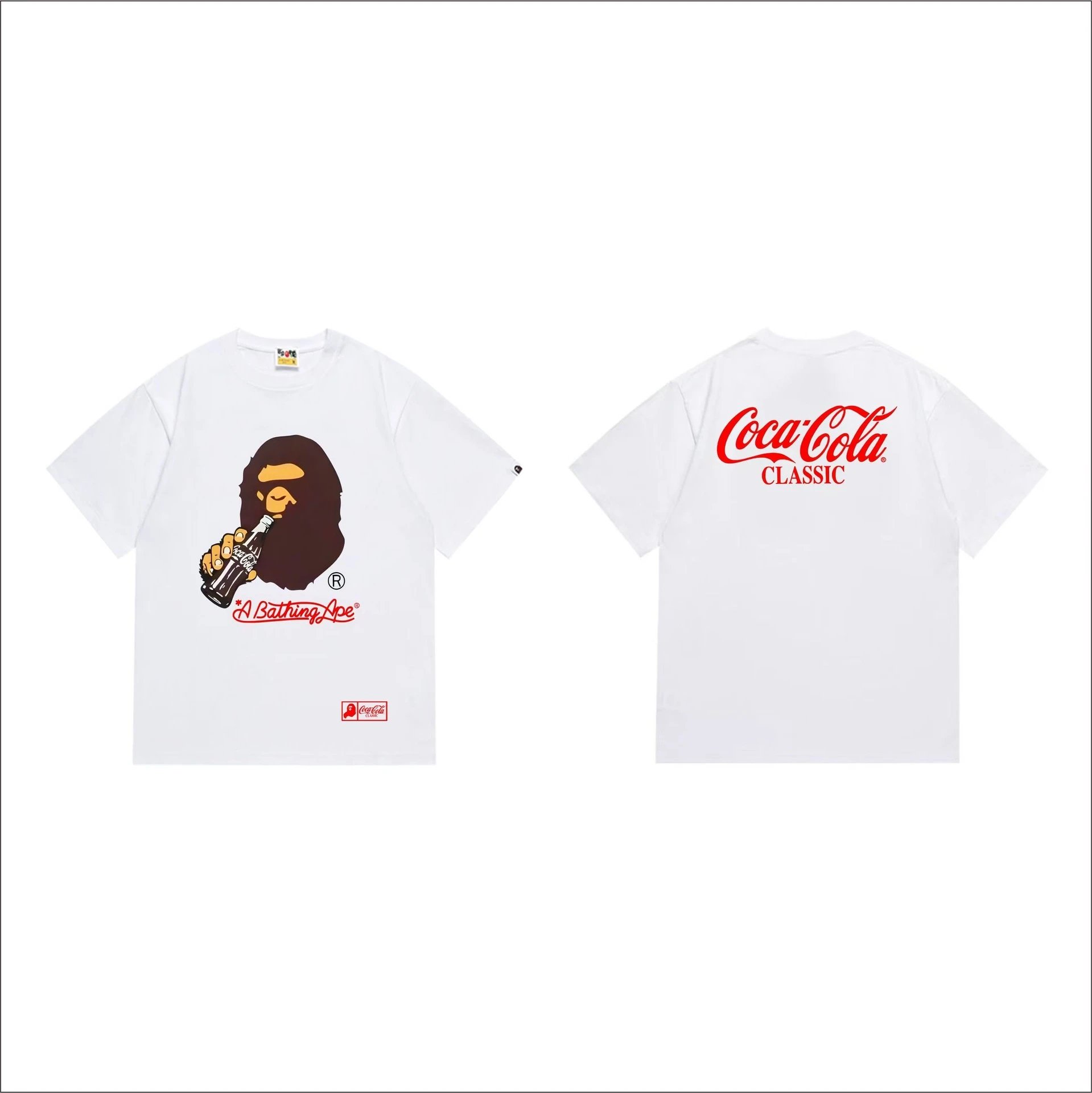 A Bathing Ape Coca-Cola Classic White Graphic T-Shirt