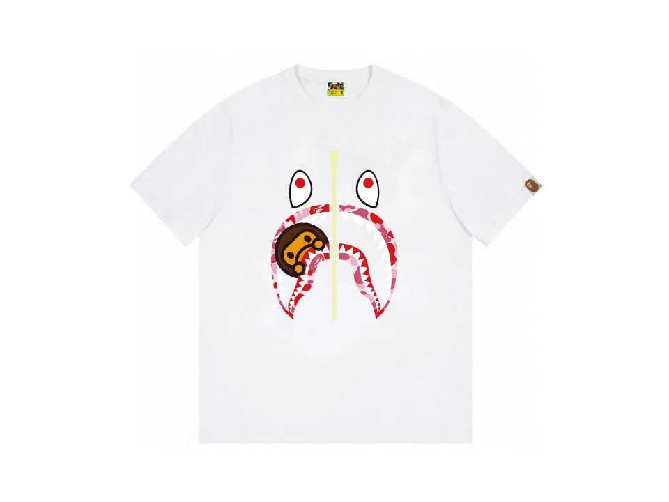 A Bathing Ape Shark Milo White T-Shirt