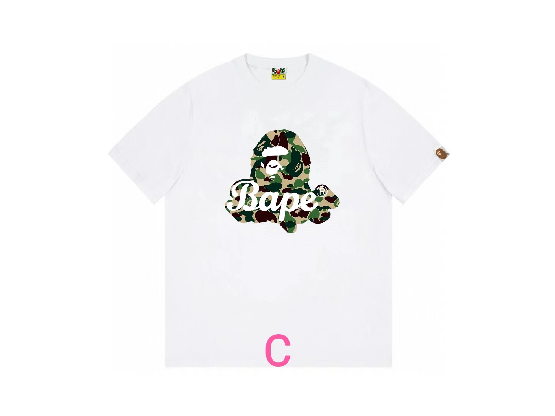 A Bathing Ape BAPE Camo Ape Head White T-Shirt