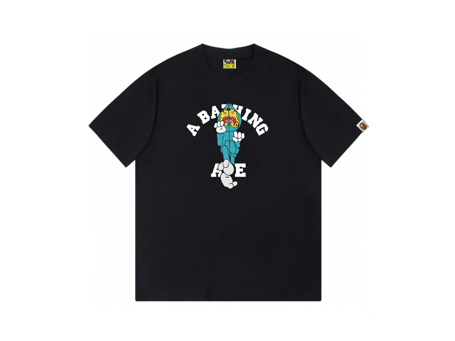 A Bathing Ape Black Shark Graphic T-Shirt