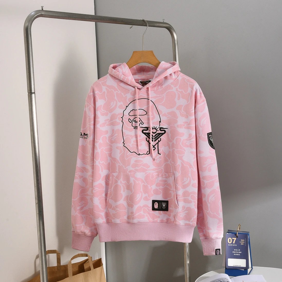 A Bathing Ape Pink Camo Pullover Hoodie