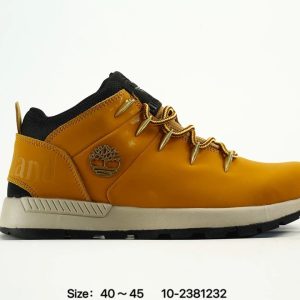 Timberland Yellow Leather Outdoor Hiking Shoes