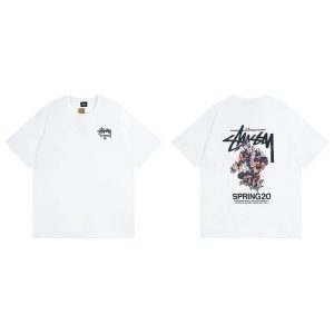 Stussy Spring 20 Floral Graphic White T-Shirt