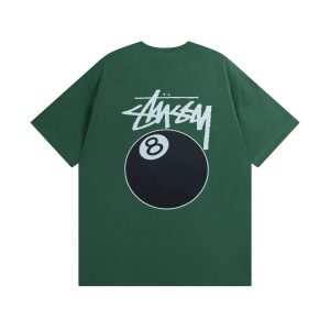 Stussy 8 Ball Green Graphic T-Shirt