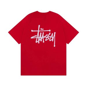 Stussy Red Logo Graphic T-Shirt
