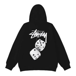 Stussy Dice Graphic Black Pullover Hoodie