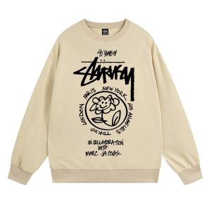 Stussy x Marc Jacobs Flower Logo Sweatshirt