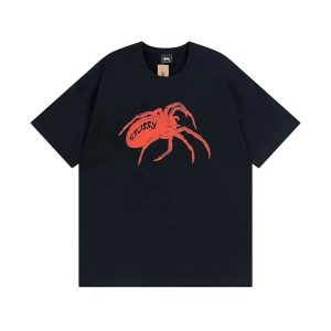 Stussy Spider Graphic Black T-Shirt Streetwear Tee