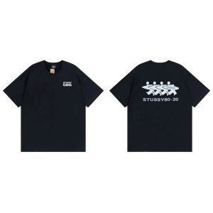 Stussy CDG 80-20 Black Graphic T-Shirt