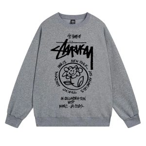 Stussy x Marc Jacobs 40th Anniversary Grey Sweatshirt