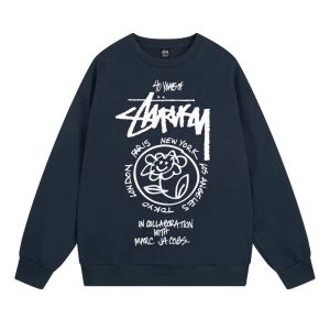 Stussy x Marc Jacobs 40th Anniversary Navy Sweatshirt