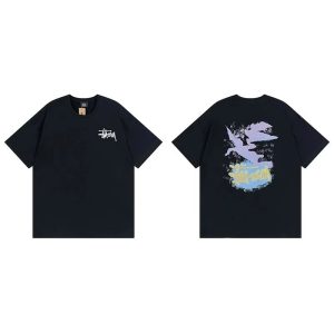Stussy Black Graphic Logo Short Sleeve T-Shirt