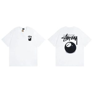Stussy 8 Ball Graphic White T-Shirt Streetwear
