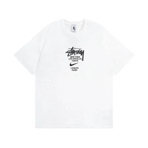 Stussy x Nike World Tour White Graphic T-Shirt