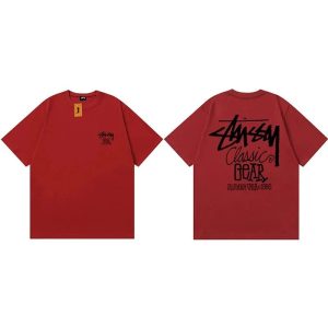 Stussy Classic Gear Red Graphic T-Shirt